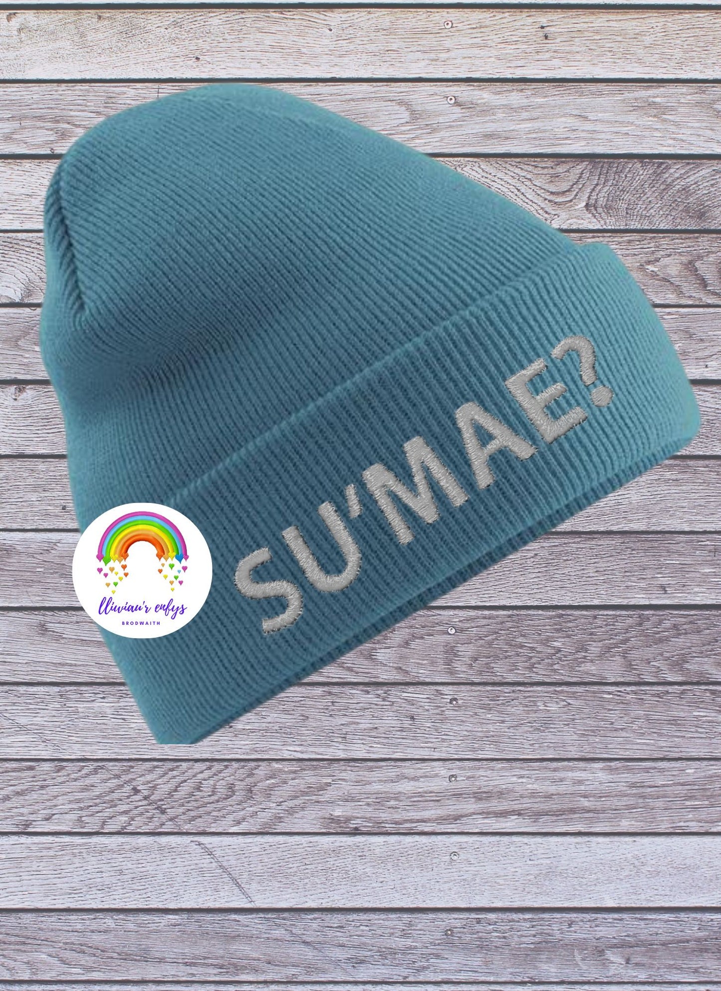 BRO-105B-"SU'MAE?" CUFFED BEANIE FOR ADULTS ONE SIZE