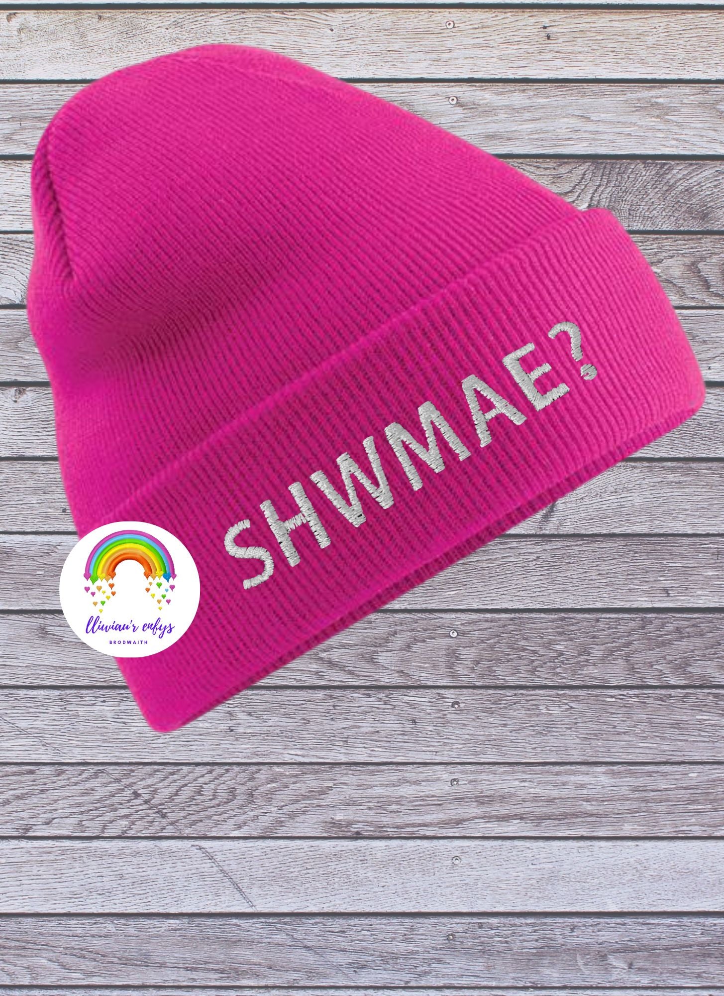 BRO-105A-"SHWMAE?" CUFFED BEANIE FOR ADULTS ONE SIZE