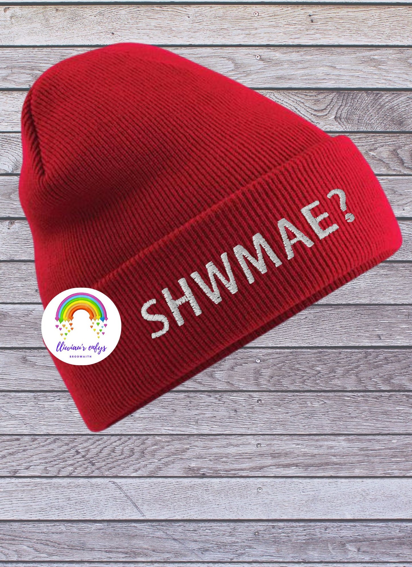 BRO-105A-"SHWMAE?" CUFFED BEANIE FOR ADULTS ONE SIZE