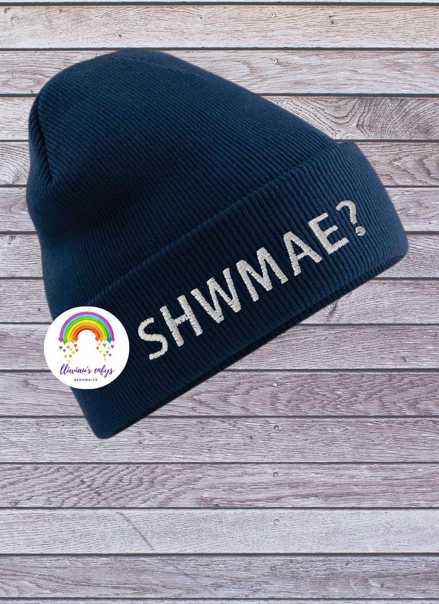 BRO-105A-"SHWMAE?" CUFFED BEANIE FOR ADULTS ONE SIZE