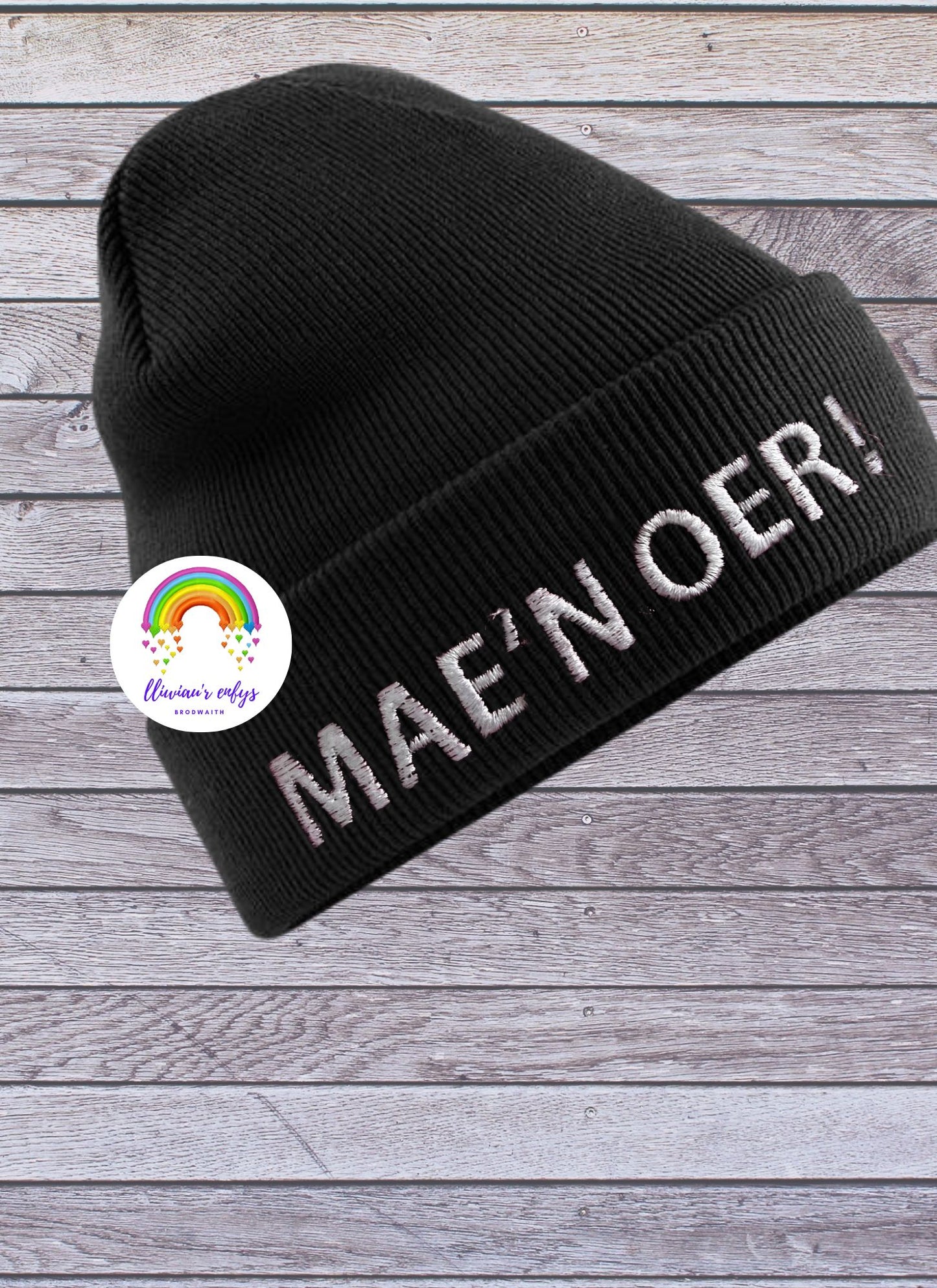 BRO-110-"MAE'N OER!" CUFFED BEANIE FOR ADULTS ONE SIZE