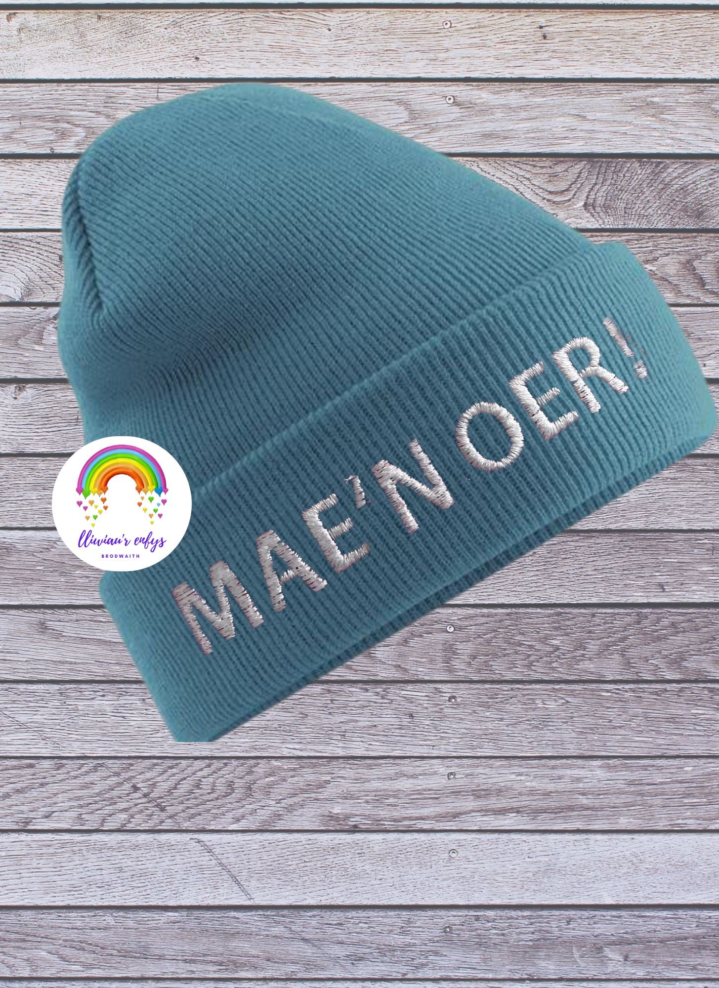 BRO-110-"MAE'N OER!" CUFFED BEANIE FOR ADULTS ONE SIZE