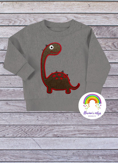 BRO-069 a dinosaur sweatshirt & regenerated material