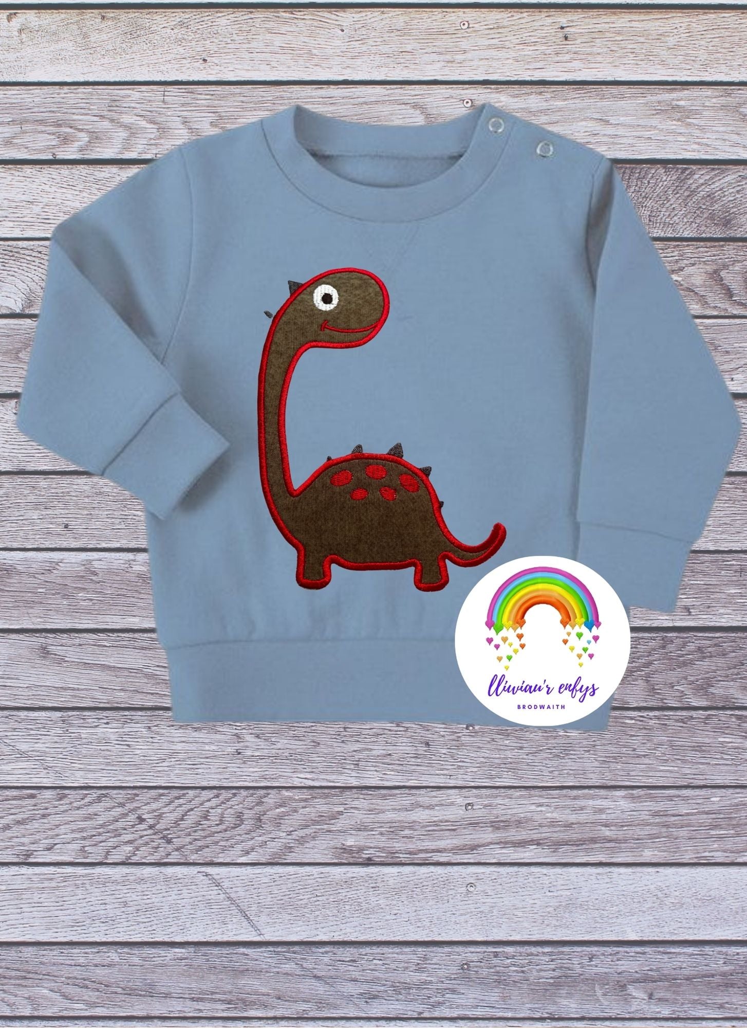 BRO-069 a dinosaur sweatshirt & regenerated material